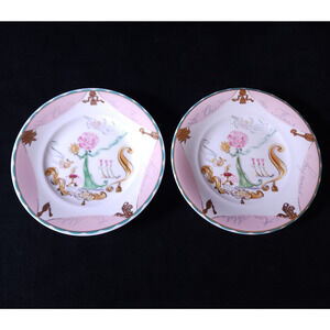 Vintage 2 Hanatsubaki Club Original Le Thiatre Shiseido Japan Porcelain Plates